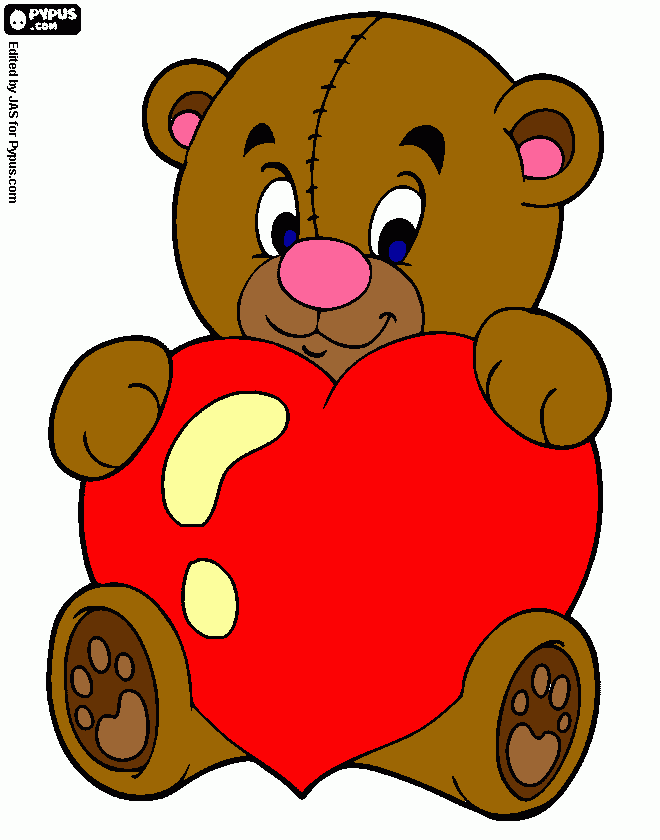 teady bear  coloring page