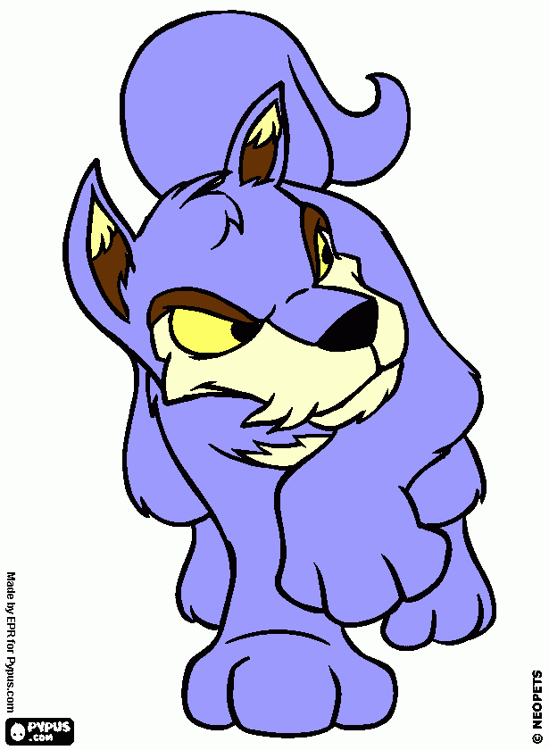 That's my blue Lupe. coloring page