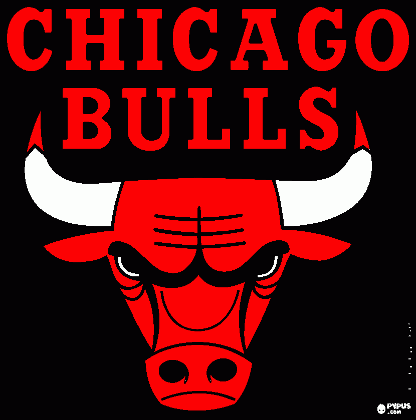 the bulls coloring page