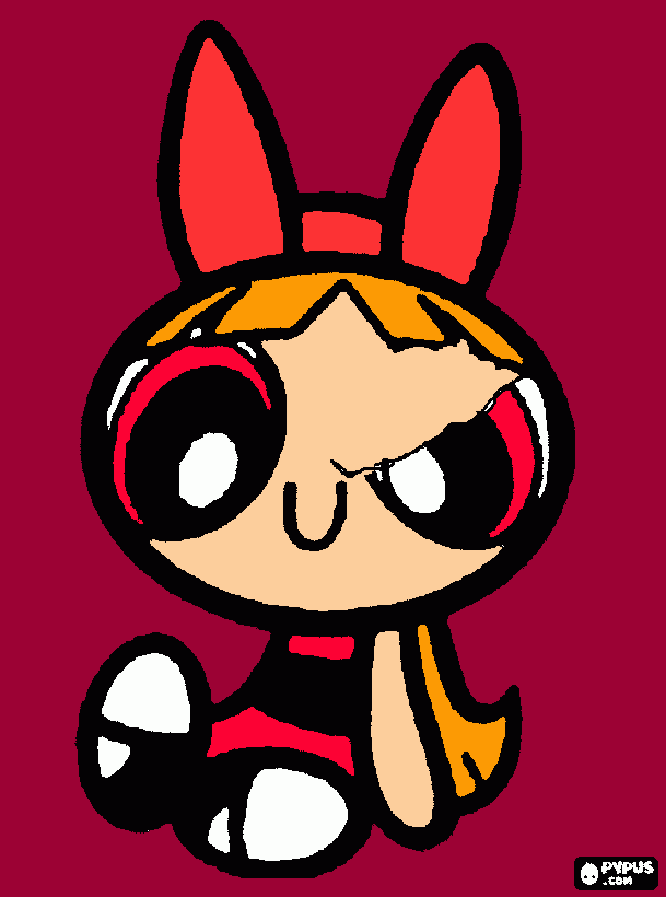 the first secret twin PPG:Bliecksoom coloring page