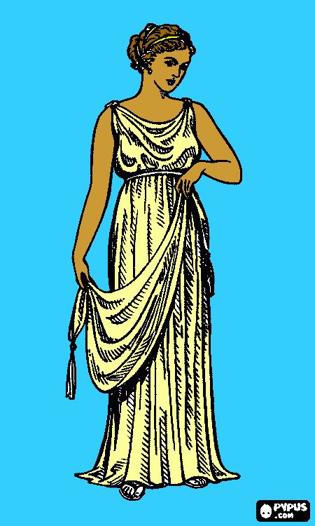 the goddess athena coloring page