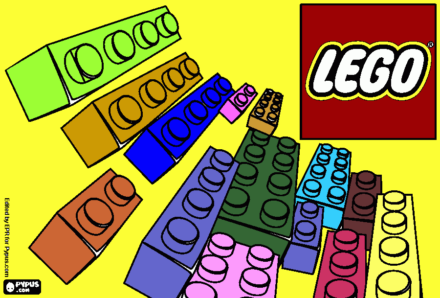 The Legos coloring page