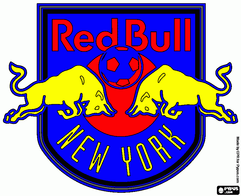 the New York Red Bulls, MLS club  coloring page