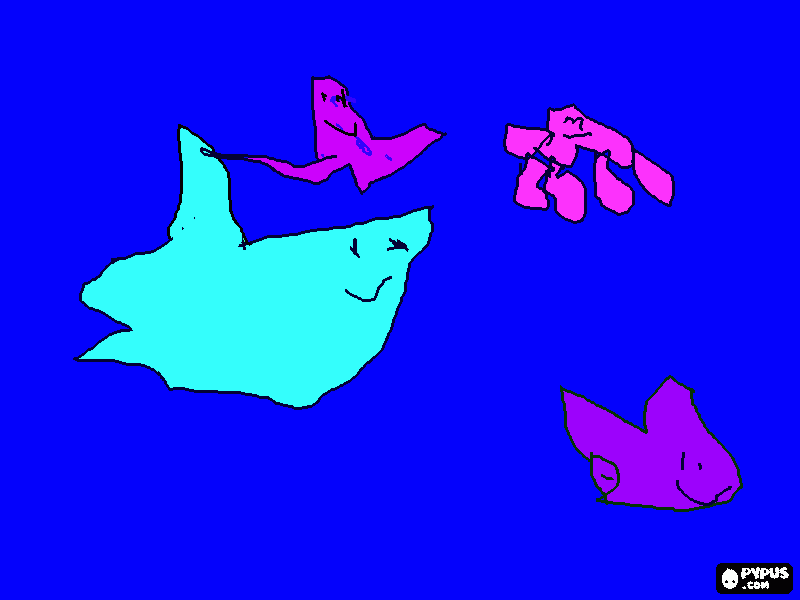 The ocean! coloring page