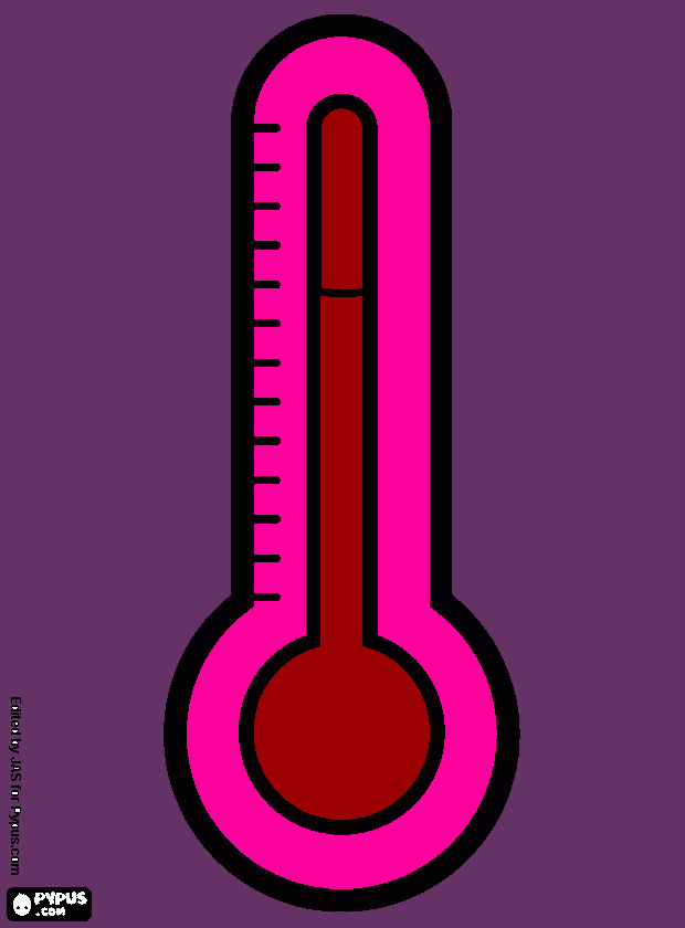 Как нарисовать термометр