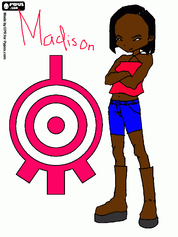 this is code lyoko madison coloring page