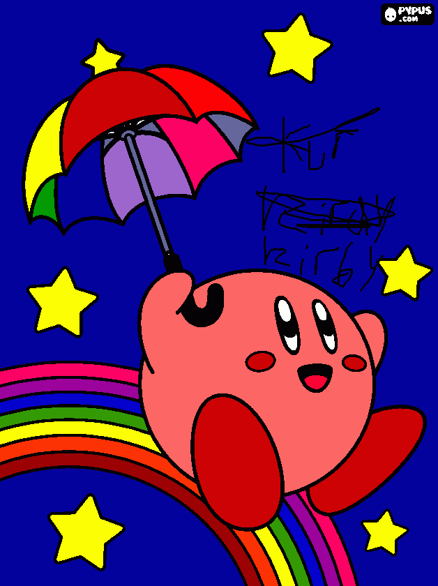 this is kirby coloring page