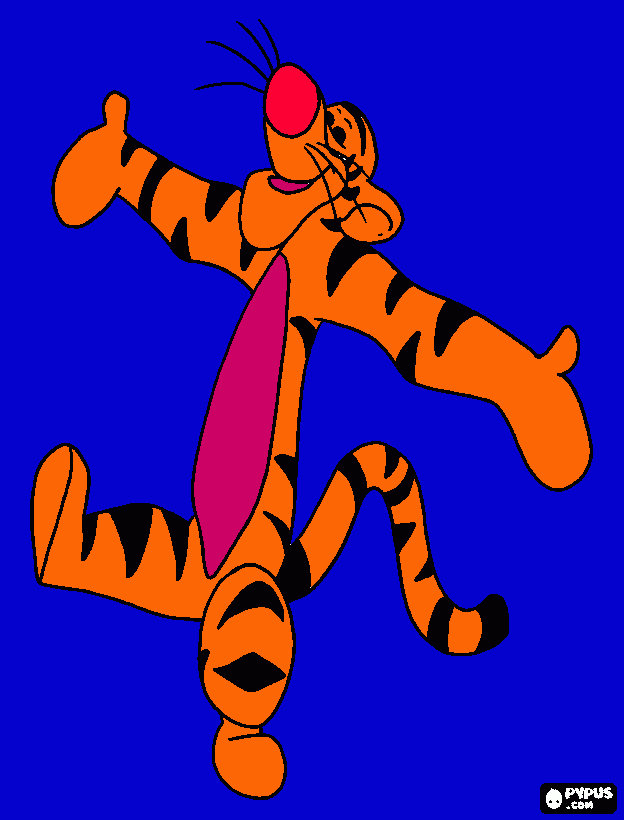 Tigger coloring page