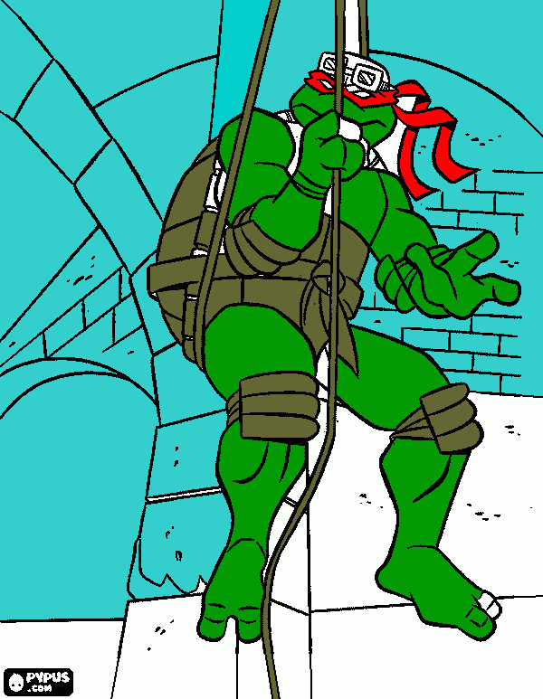 tmnt rafael !!!! coloring page