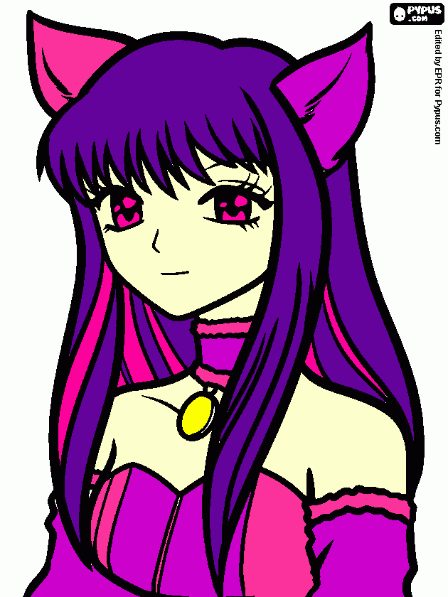 tokyo mew mew zakuro fujiwara coloring page