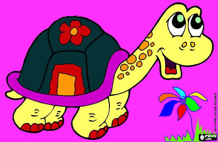 tortuga colorina coloring page