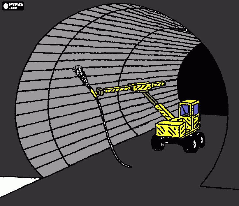 Tunnel coloring page