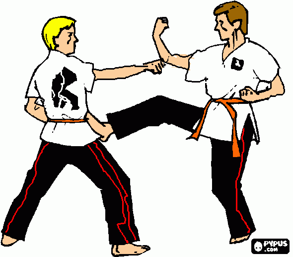 us at kick boxing coloring page