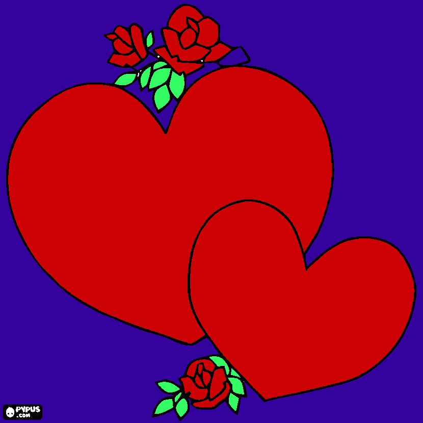 valentine day coloring page