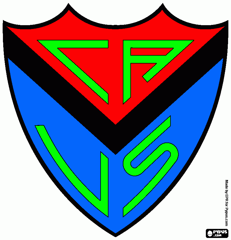 Velez Sarsfield, football team and sports club  coloring page