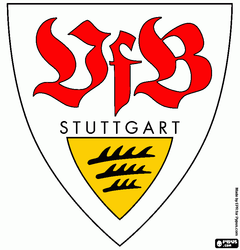 Vfb stuttgart coloring page