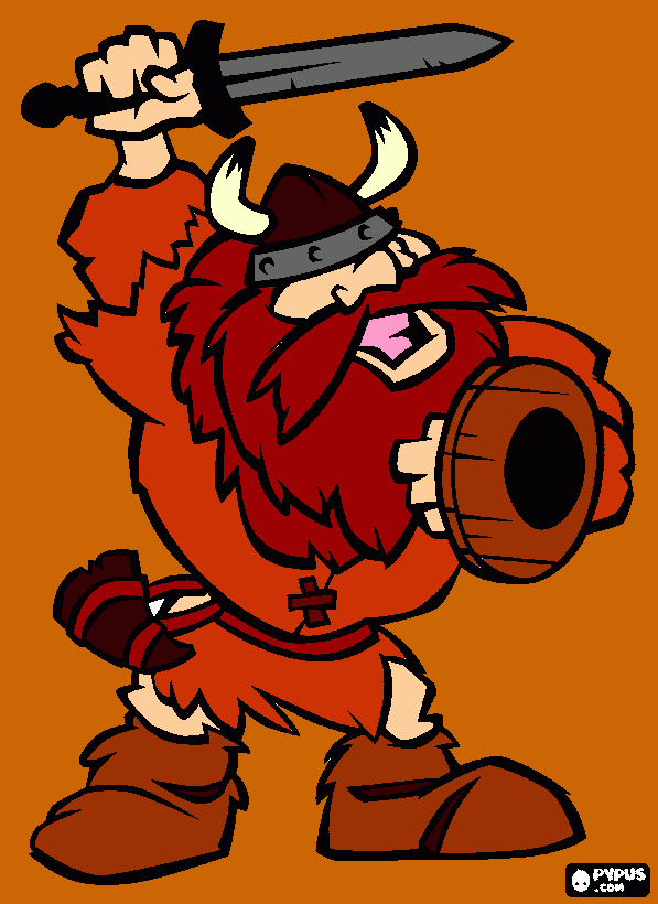 viking prosjekt  coloring page