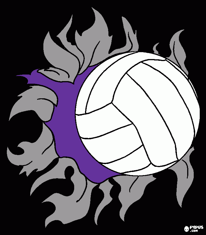 VOLLEYBALL coloring page