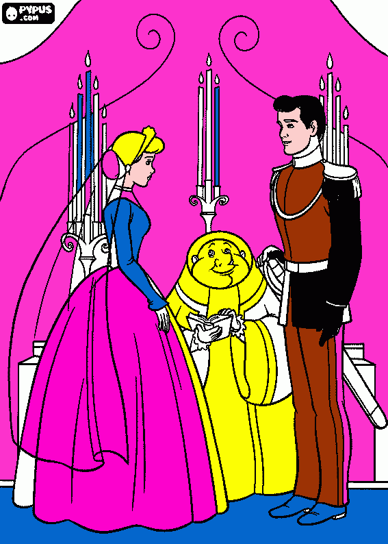 Wedding coloring page