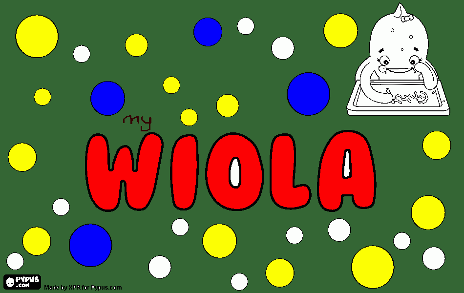 Wiola coloring page