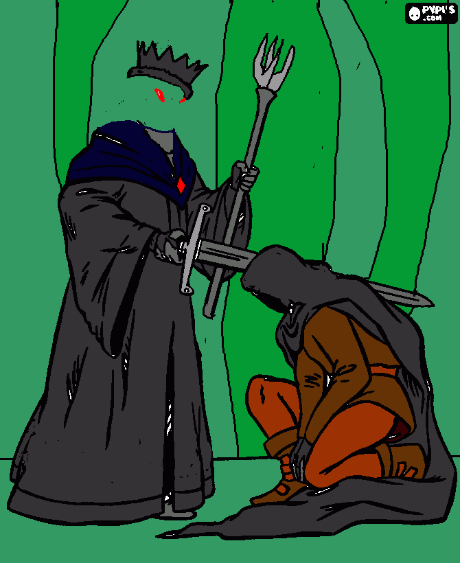 witch king and nazgul in minas morgul coloring page