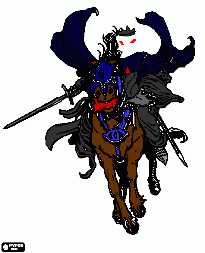 witchking of angmar coloring page