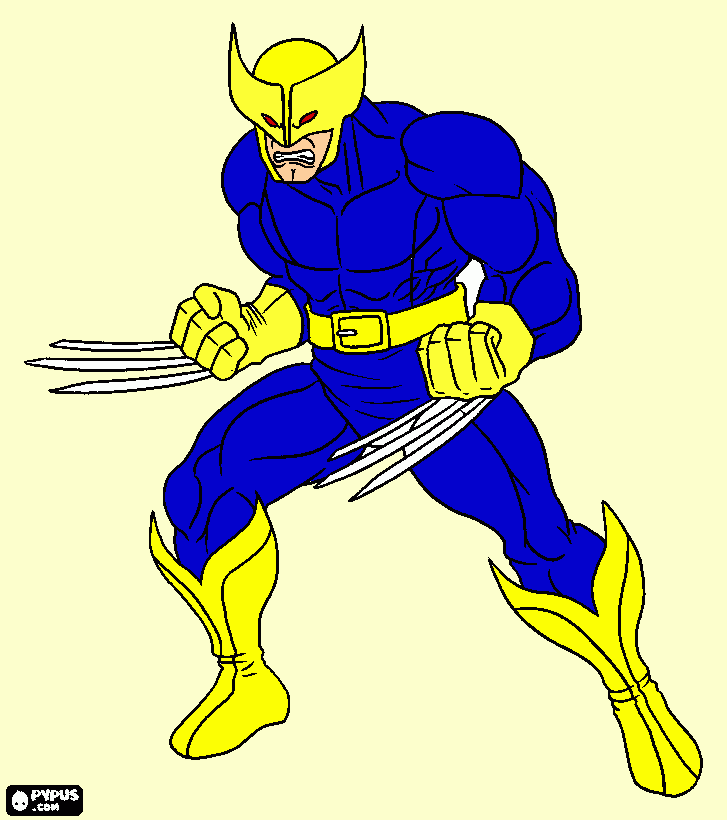 wolverin coloring page