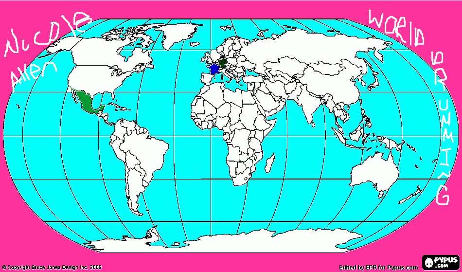  world drumming map coloring page