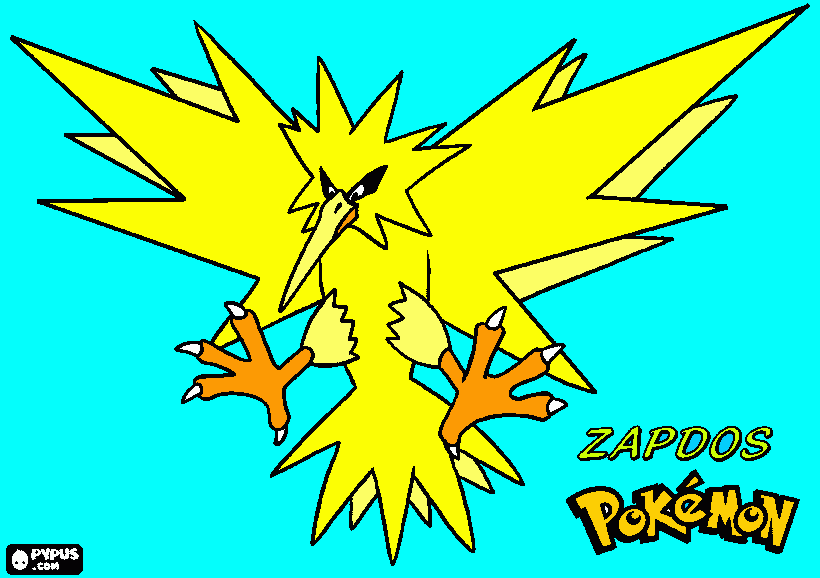 www.oncoloring.com/zapdos coloring page