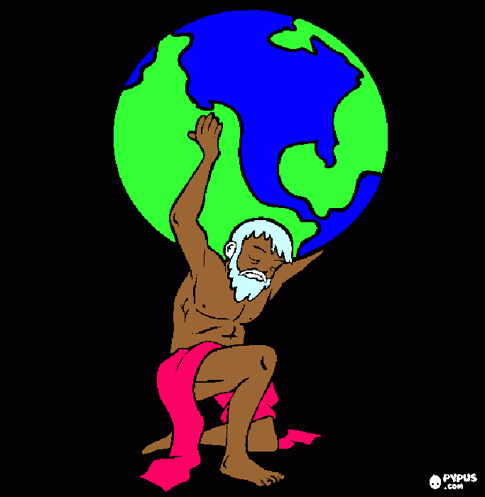 Zeus (coloured in by Lil) coloring page