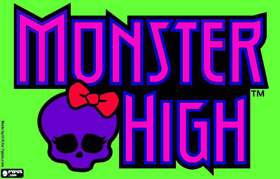 Zoe's Monster High Drawing coloring page